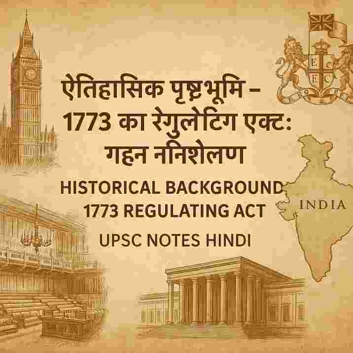 ऐतिहासिक पृष्ठभूमि (Historical Background) - 1773 का रेगुलेटिंग एक्ट: गहन विश्लेषण
