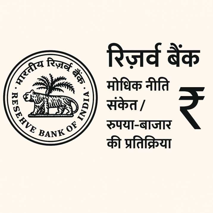 रिज़र्व बैंक और मौद्रिक नीति संकेत तथा रुपया-बाज़ार की प्रतिक्रिया