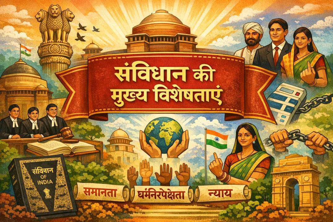 एम लक्ष्मीकांत अध्याय 4 - संविधान की मुख्य विशेषताएं