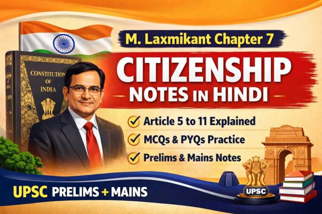 Citizenship laxmikant chapter 7 short notes hindi 