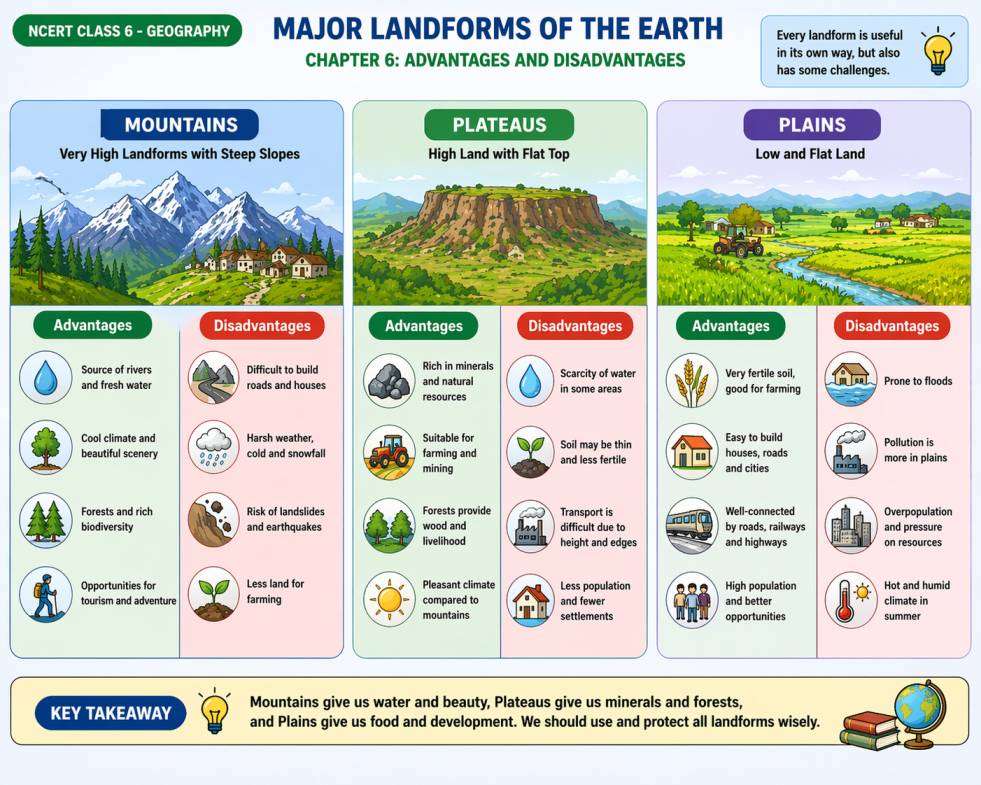 पृथ्वी के प्रमुख स्थलरूप अध्याय 6